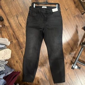 Abercrombie & Fitch The Skinny High Rise Black Jeans NWT